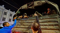 Jednotky Wagnerovy skupiny opou�t�ní Rostov na Donu (24. �ervna 2023 ve�er).