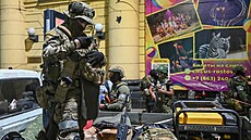 Jednotky Wagnerovy skupiny opoutní Rostov na Donu(24. ervna 2023 veer).