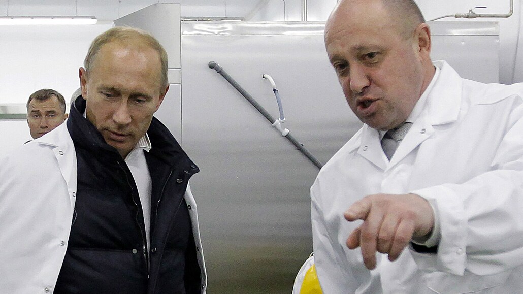 Vladimir Putin a Jevgenij Prigoin