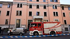 Požár v milánském domově důchodců.