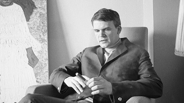 Milan Kundera v Praze v roce 1967.