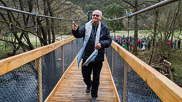 Slavnostní otevení nové visuté lávky mezi NP Podyjí a NP Thayatal posvtil...