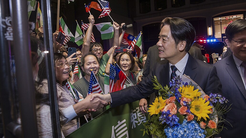 Tchajwanský viceprezident William Lai pi návtv USA.