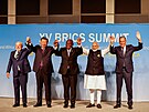 Zástupci lenských stát BRICS (zleva) brazilský prezident Luiz Inácio Lula da...