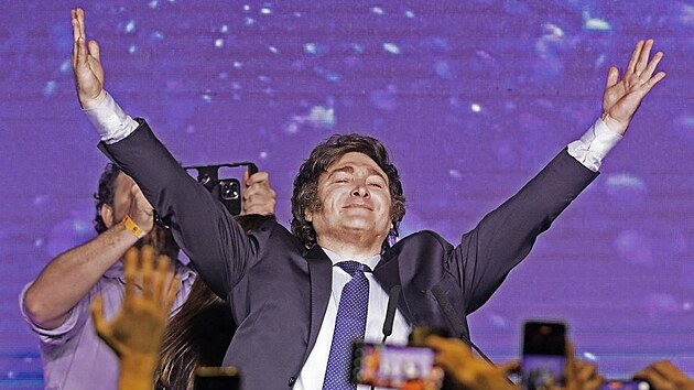 Ekonom Javier Milei zvít�zil v nedávných primárních prezidentských volbách v...