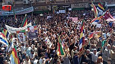 Protesty v Sýrii.