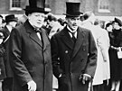 Winston Churchill a Neville Chamberlain
