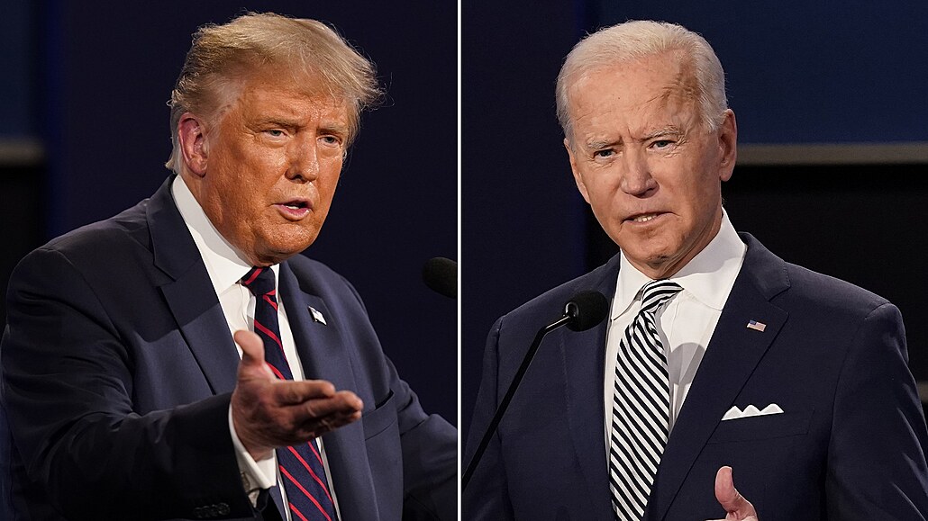 Donald Trump (vlevo) a Joe Biden - ilustrační snímek.