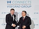 Robert Fico a Viktor Orbán v lednu roku 2018.