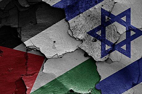 Palestinsk a izraelsk vlajka