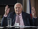 Rozhovor s bývalým prezidentem Václavem Klausem v Institutu Václava Klause.