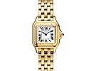 Zlaté hodinky Panthère de Cartier.