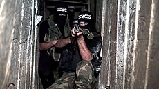 Palestinští vojáci Hamásu.