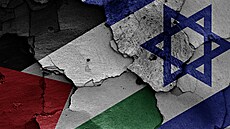 Palestinská a izraelská vlajka