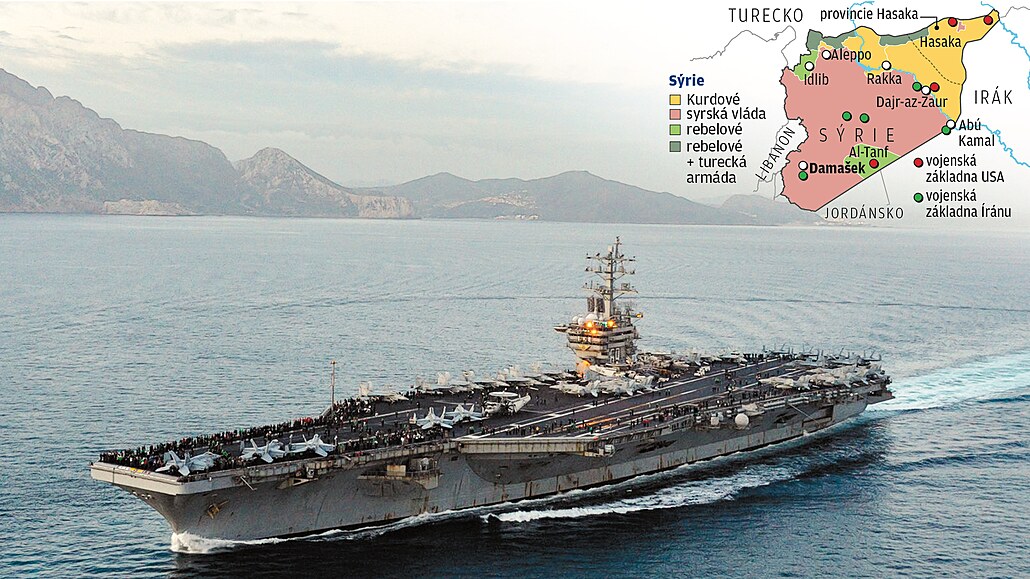Americká letadlová loď USS Dwight D. Eisenhower.