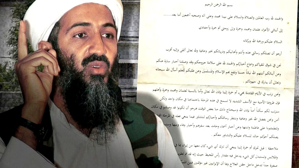 Dopis Americe od Usama bin Ladina, který napsal v roce 2002.