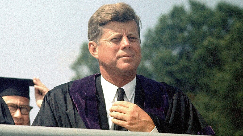 John Fitzgerald Kennedy, bývalý prezident Spojených stát amerických.