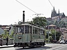 Primátorská tramvaj v Praze.