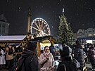 Vánoní trhy a vánoní strom na Masarykov námstí  v Ostrav.