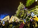 Slavnostní rozsvícení vánoního stromu v Ústí nad Labem s pedstavením Kídla...
