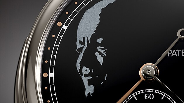 Nov hodinky Patek Philippe Reference 1938P-001 jsou poctou bvalmu prezidentovi znaky Philippu Sternovi. Jeho portrt vyveden v blm a edm smaltu grand feu zdob ern smaltovan selnk.