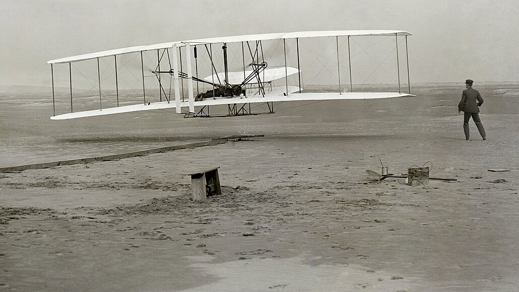 První let Orvilla Wrighta