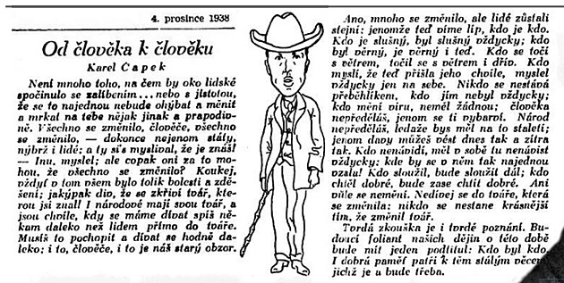 Před 85 lety zemřel Karel Čapek. Novinář, díky němuž se tehdejší Lidovky rovnaly Timesům či Le Monde