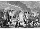 Ilustrace ivota patagonského kmene Tehuel od Augusta Hadamarda publikovaná v...