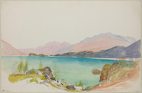 Thomas Ender: Alpské jezero