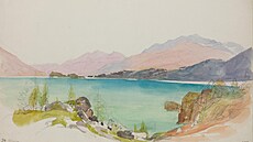 Thomas Ender: Alpské jezero