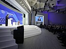 Svtové ekonomické fórum v Davosu, na snímku argentinský prezident Javier Milei.