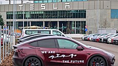 Továrna na automobily Tesla v Berlín.