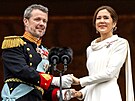 Nov prohláený dánský král Frederik a královna Mary
