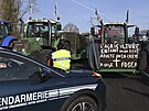 Protesty francouzských farmá u Paíe.