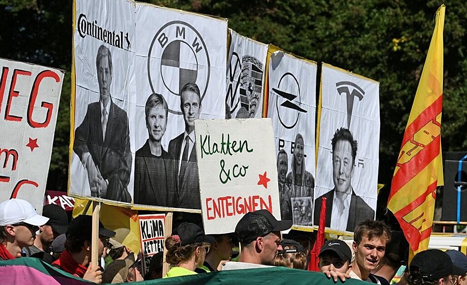 Ekologití aktivisté z Mnichova na snímku z loského roku.