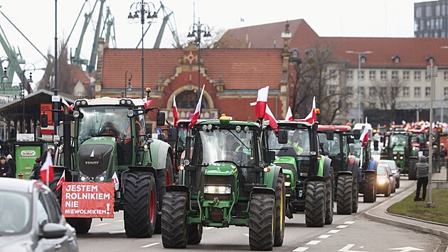 Protesty polských zemědělců.