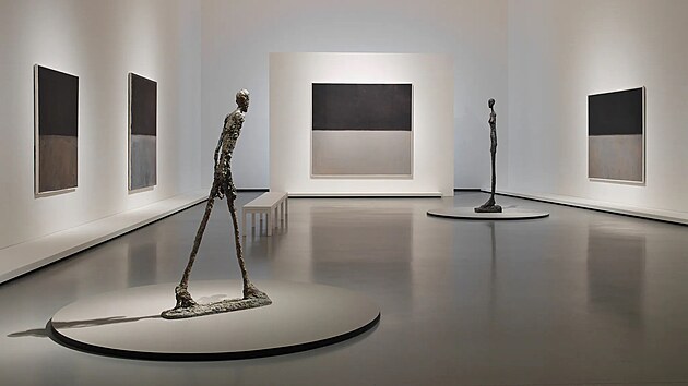 erná a edá plátna Marka Rothka doplují v posledním sále výstavy figurální...