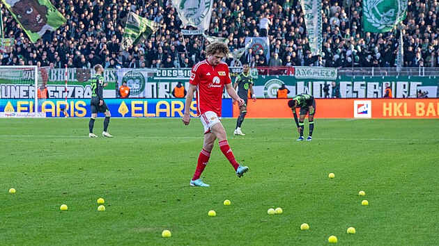 Fanouci 1. FC Union Berlín peruili zápas svého týmu kvli vstupu...