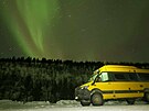 Mercedes-Benz Sprinter 4x4 v zimní Skandinávii s polární záí