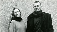 Michaela Zajíková se svým otcem Pavlem v roce 1993