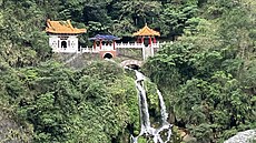 Changchun Shrine v národním parku Taroko.