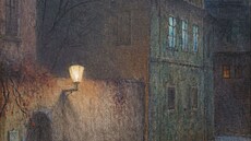 Jakub Schikaneder: Ulice v zim (19001910)