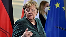 Angela Merkelová poté, co na podzim 2021 pedala kancléský úad Olafu...