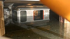 Zatopená souprava metra na Florenci