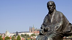 Socha Bedicha Smetany na Novotného lávce v Praze