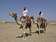 Turisté na velbloudech v egyptském letovisku Marsá Alam