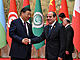 Ped summitem arabských vdc v Pekingu se ínský prezident Si in-pching...