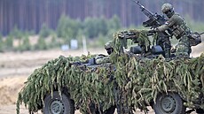 Francouztí vojáci pi mezinárodním vojenském cviení NATO v Litv.