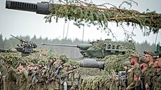 Francouztí vojáci pi mezinárodním vojenském cviení NATO v Litv.