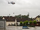 Záplavy v nmeckém Babenhausenu (1. ervna 2024)